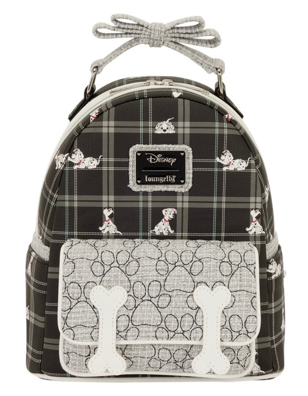 Disney Loungefly 101 Dalmatians Exclusive Plaid Mini Backpack Dog Bone NWT